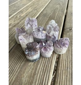 Amethyst Cupcake - heights vary. 1.5in to 2.5in