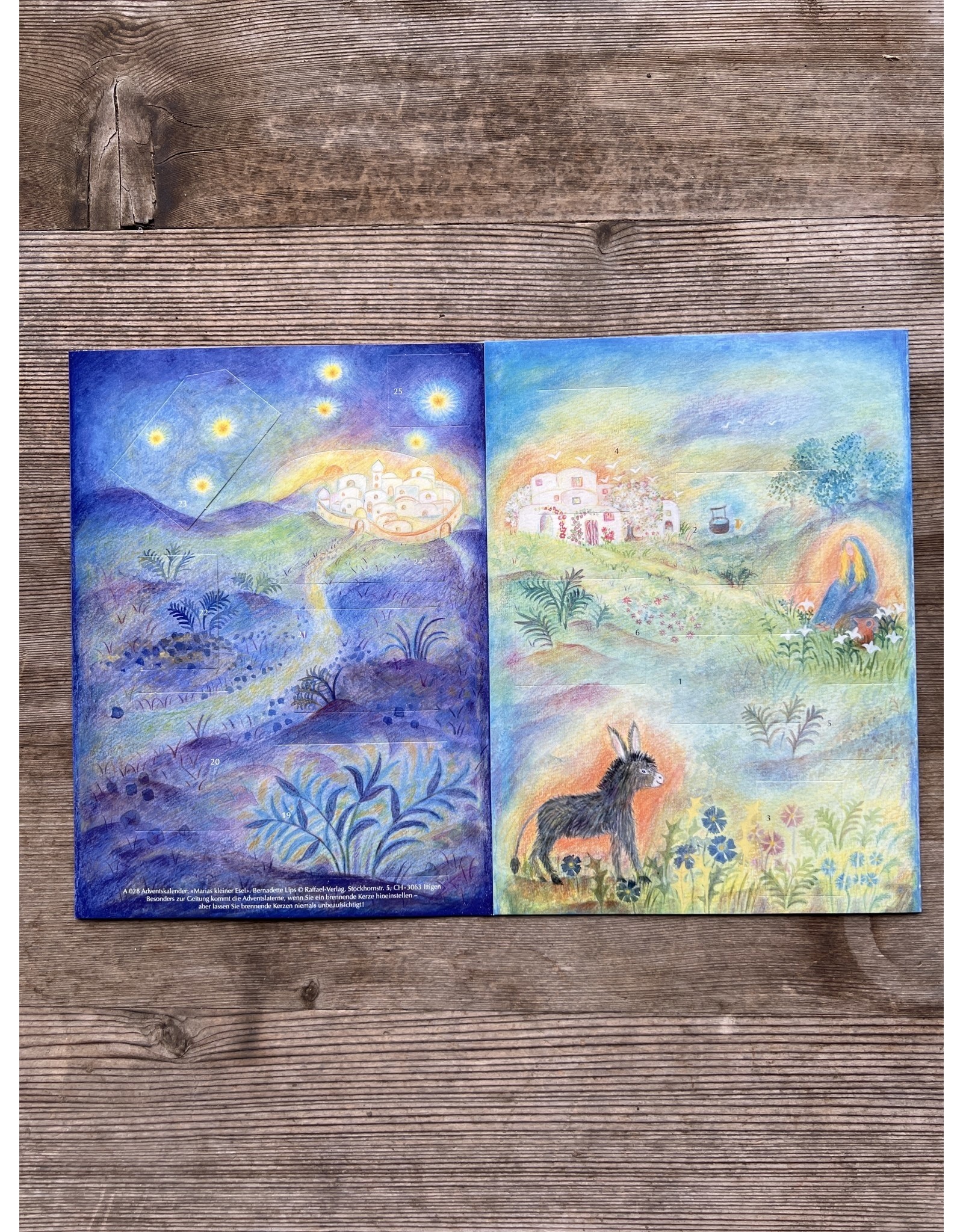Mary's Little Donkey Advent Calendar - Swiss
