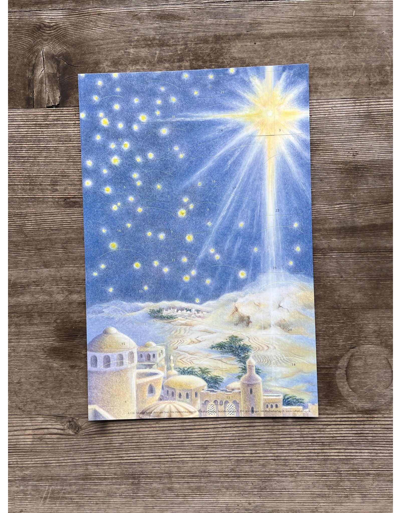 Heaven's Caravan Advent Calendar - 12x18  local pick up only