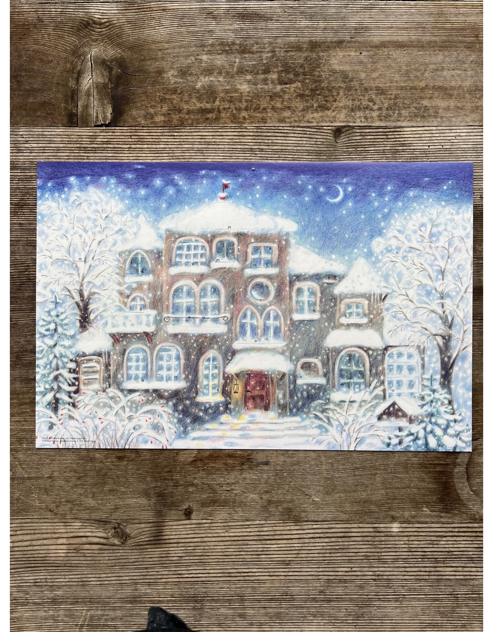 The Christmas House Advent Calendar - 12x18 local pick up only