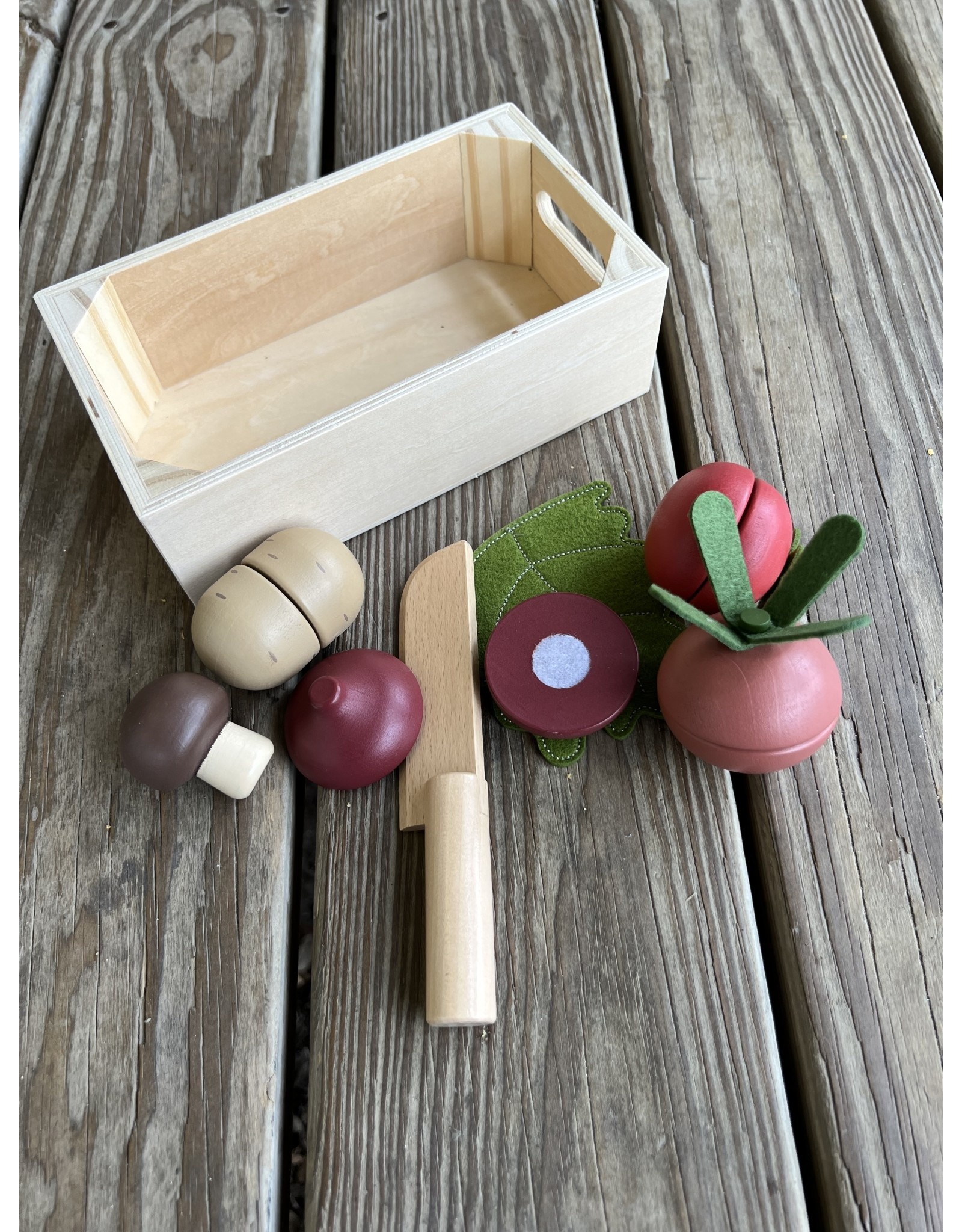 Wooden Vegetables Play Set