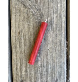 Red Marbled Beeswax Candle - Grimm's