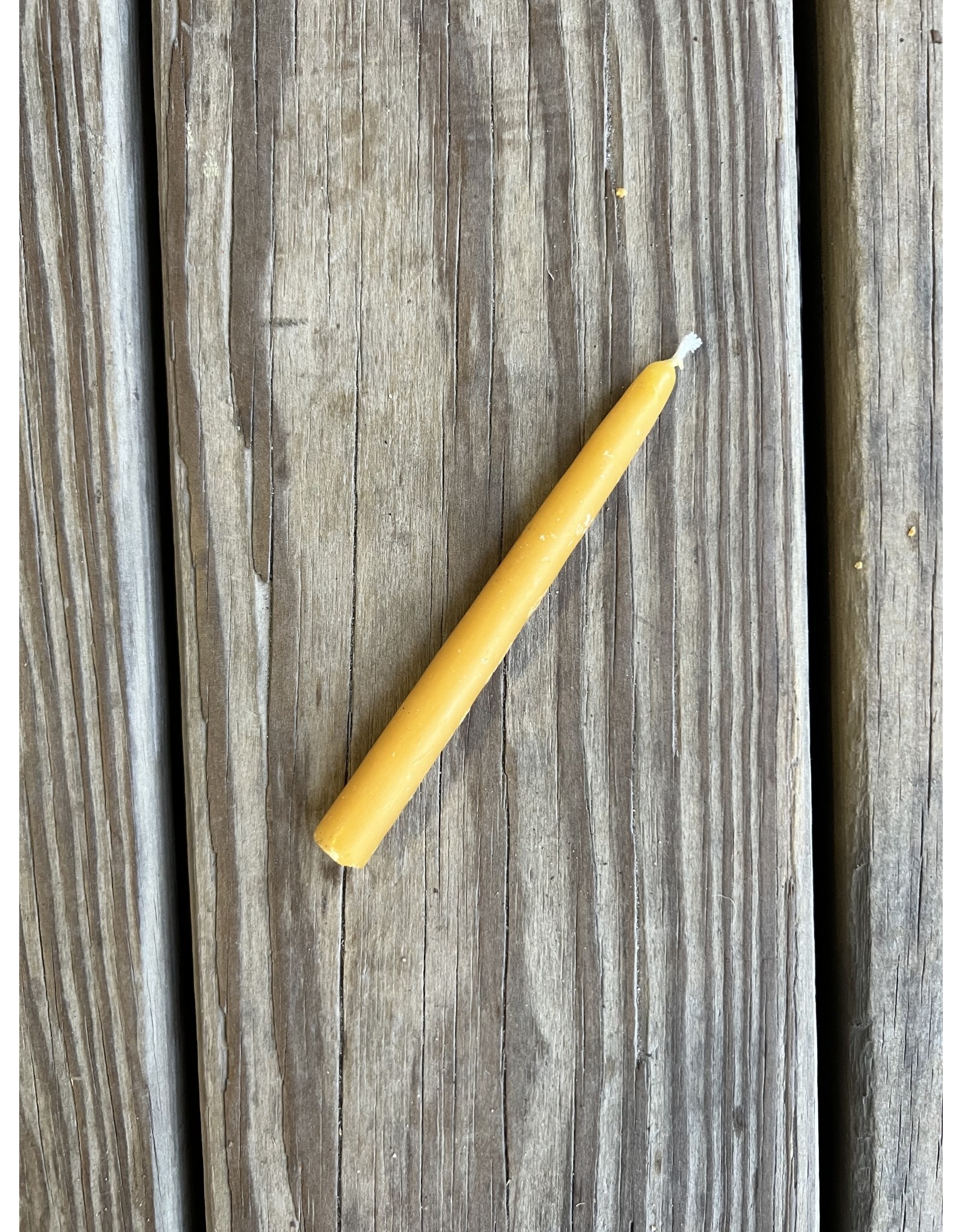 Camphill Beeswax Taper 8in - single