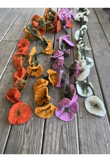 Morning Glory Felted Flower Garland 62in