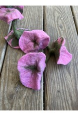 Morning Glory Felted Flower Garland 62in