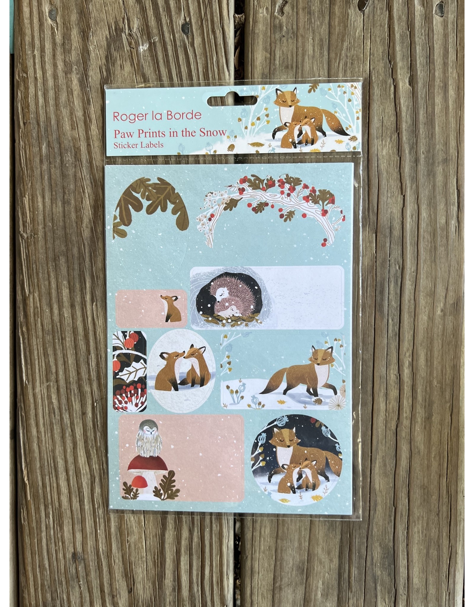 Paw Prints in the Snow Sticker Sheet