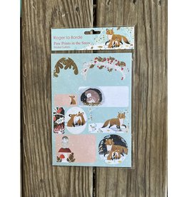 Paw Prints in the Snow Sticker Sheet