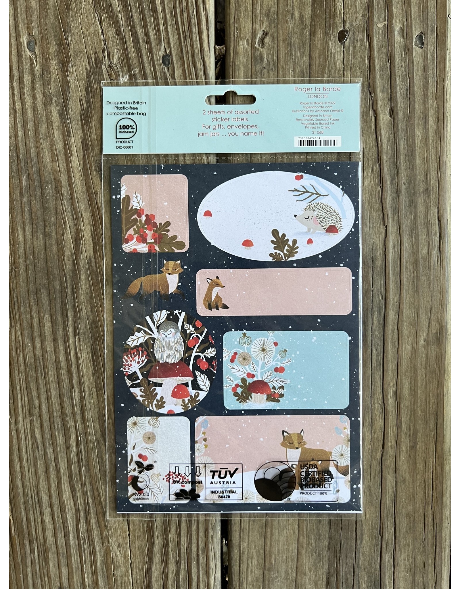 Paw Prints in the Snow Sticker Sheet