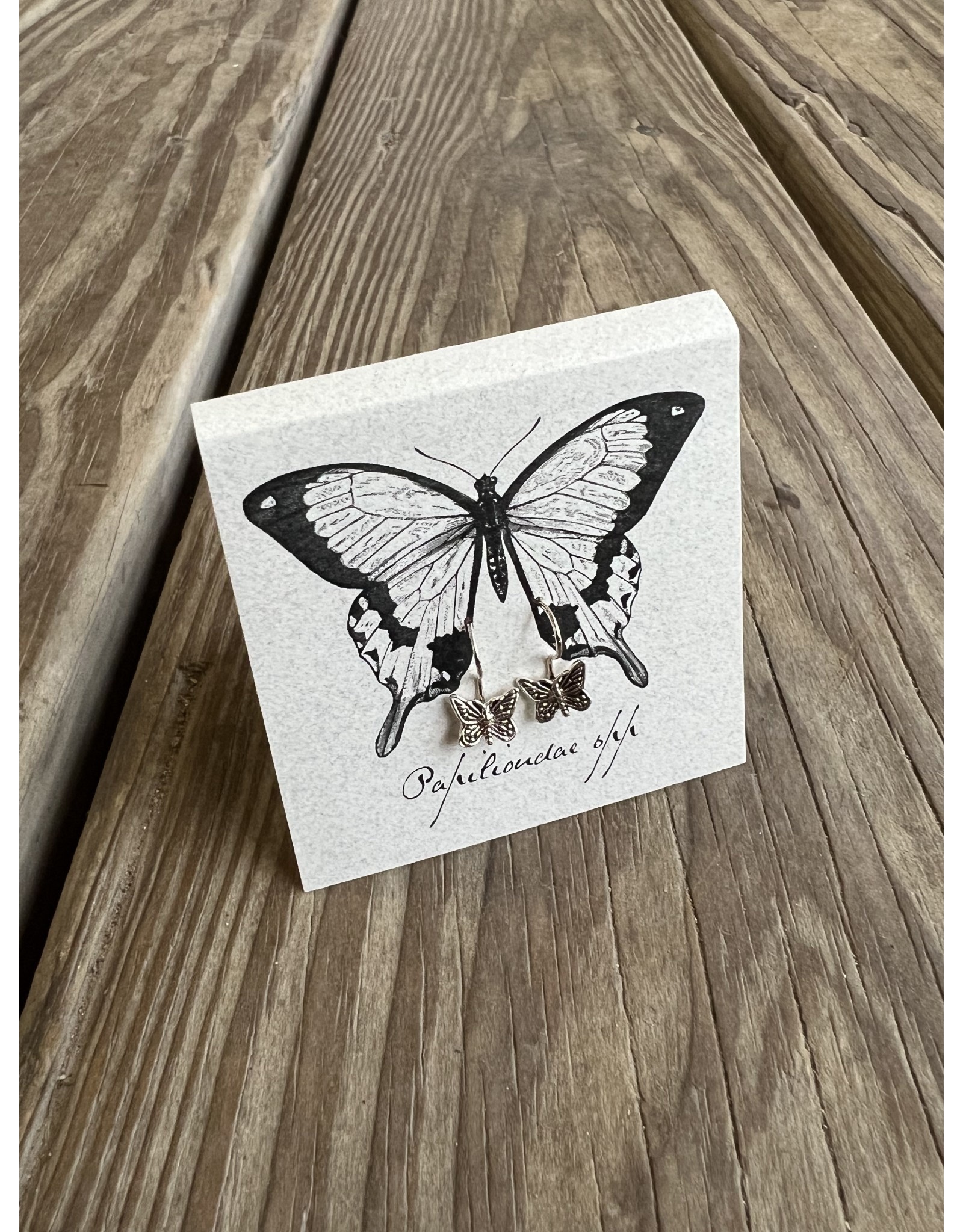 Butterfly Dangle Earrings - Sterling Silver