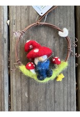 Mini Wreath: Fishing Gnome