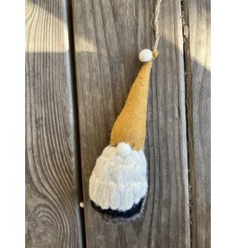Wool Felt Gnome - Mustard Hat