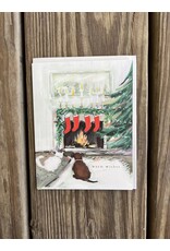 Warm Wishes Fireplace Card