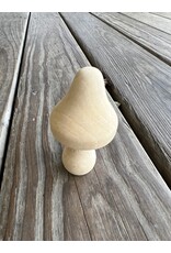Wooden Mushroom - Unpainted 3in