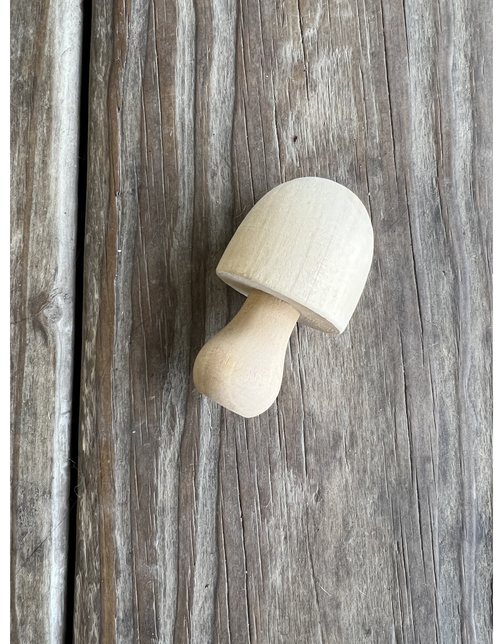 Wooden Mushroom - Unpainted 2in
