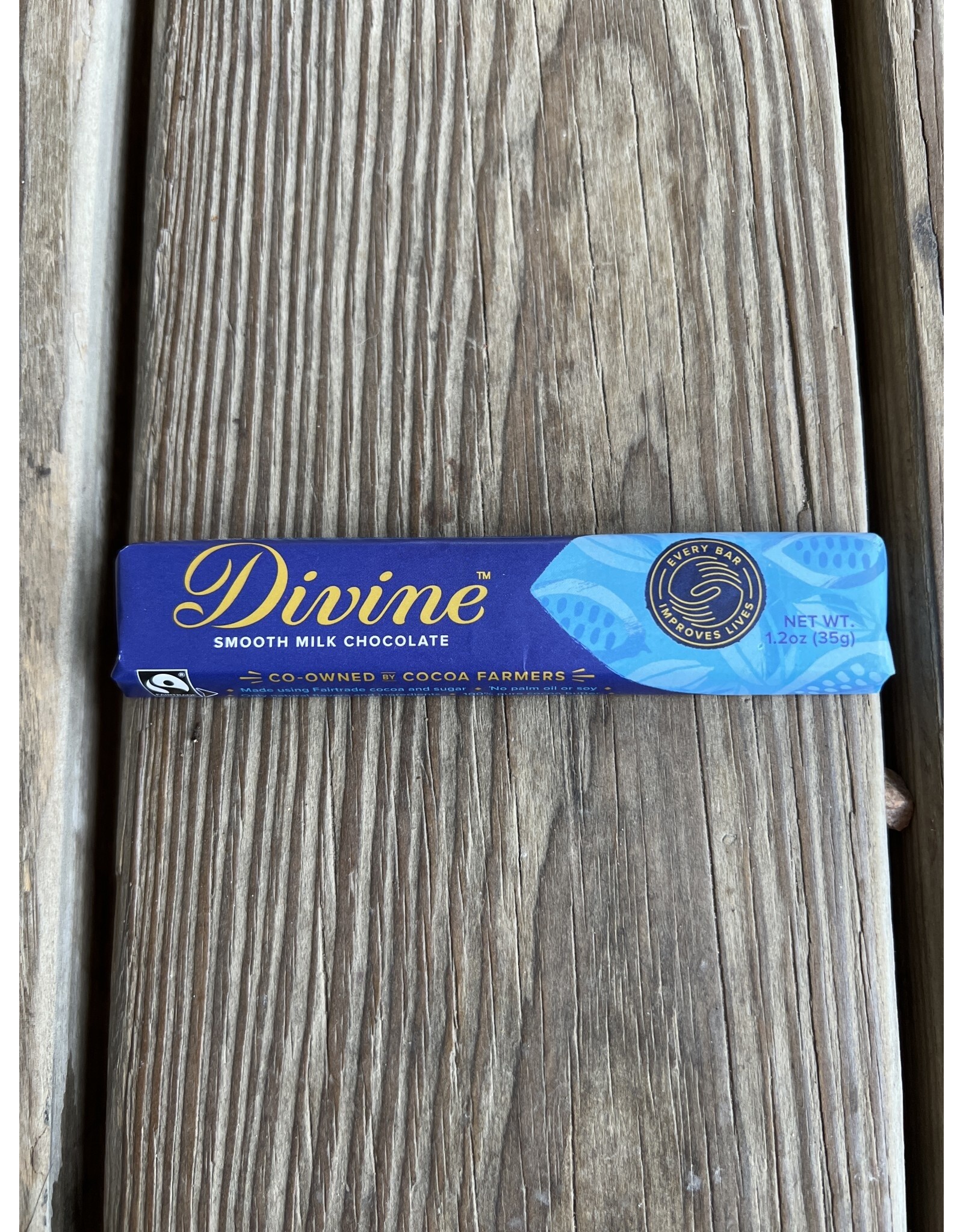 Divine Chocolate Snack Bar - Milk Chocolate 1.2 oz