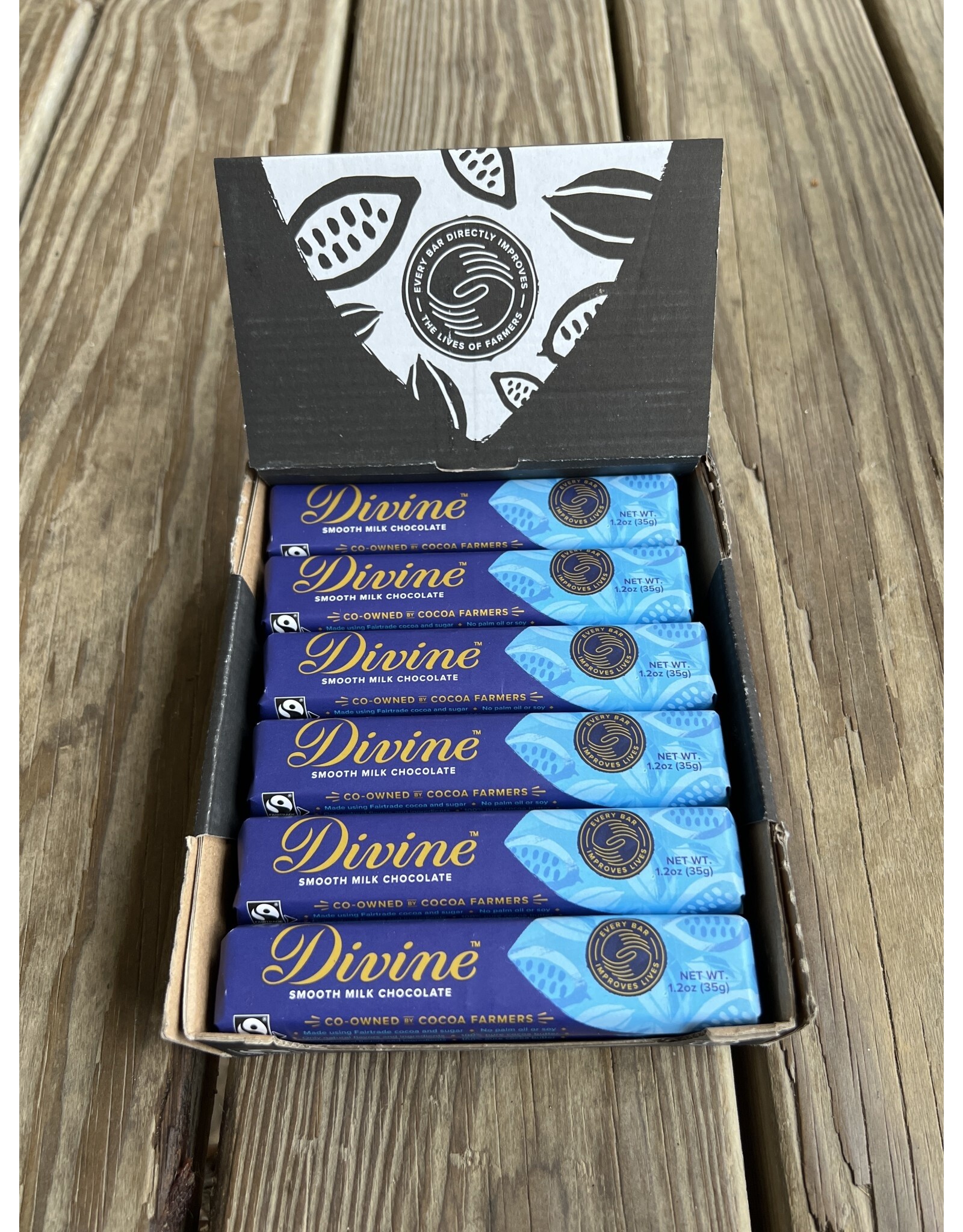 Divine Chocolate Snack Bar - Milk Chocolate 1.2 oz