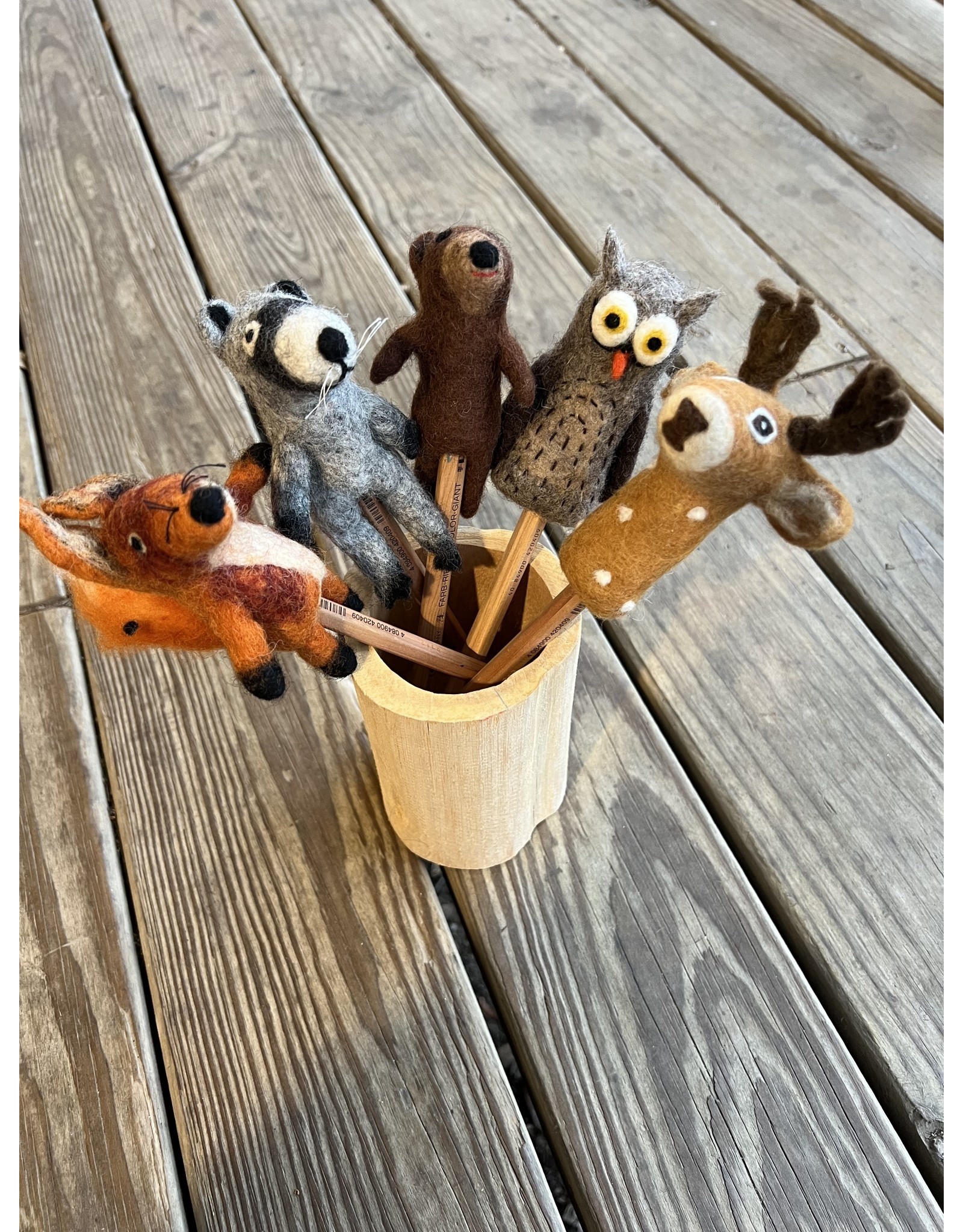 Forest Finger Puppet or Pencil Topper