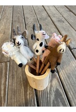 Barn Finger Puppet or Pencil Topper -