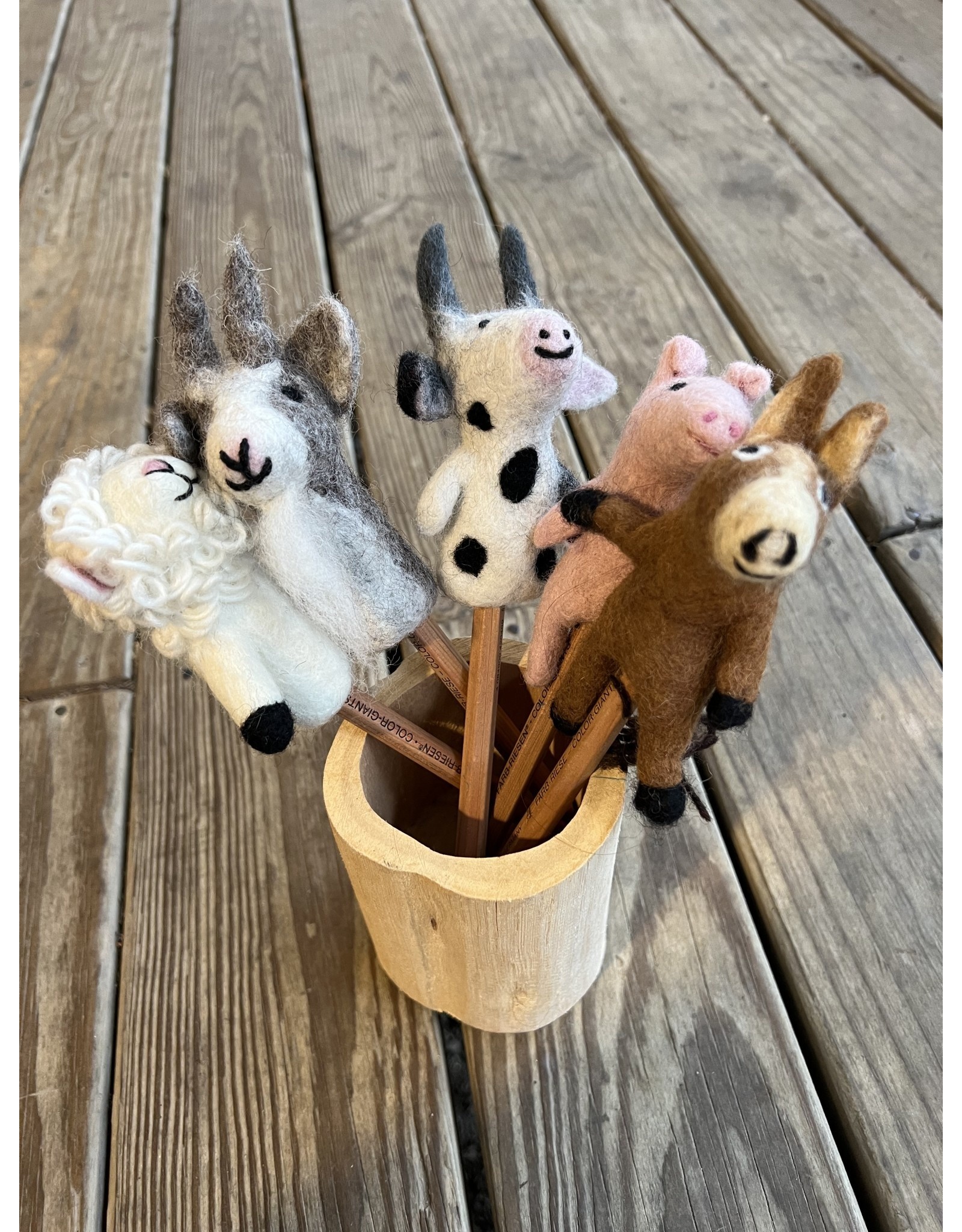 Barn Finger Puppet or Pencil Topper -