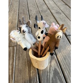 Barn Finger Puppet or Pencil Topper -