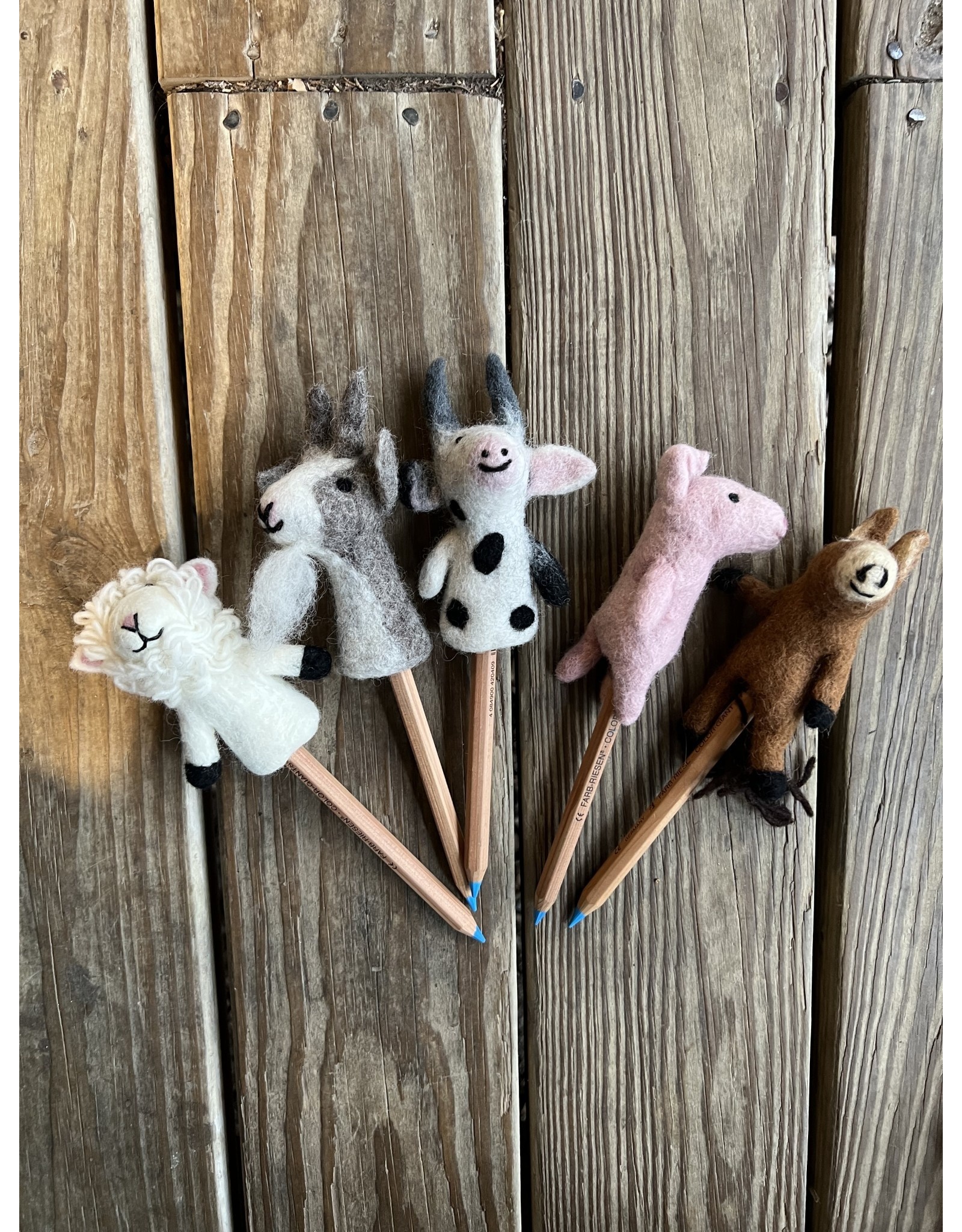 Barn Finger Puppet or Pencil Topper -