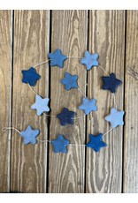 Felt Star Garland - Blues