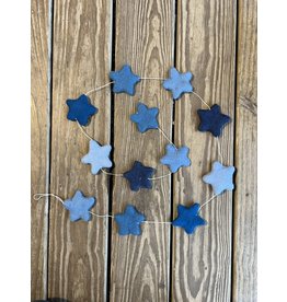 Felt Star Garland - Blues