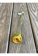 Felt Rose - Yellow. Fair Trade