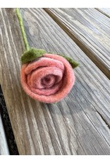 Felt Rose - Dusty Pink. Fair Trade