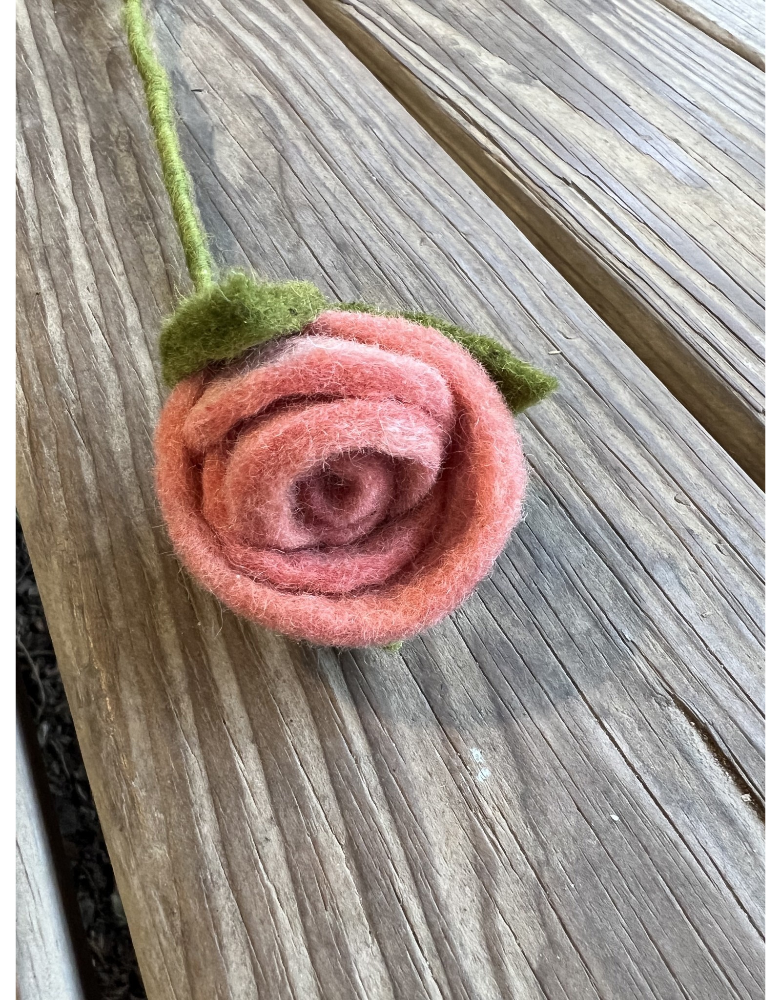 Felt Rose - Dusty Pink. Fair Trade