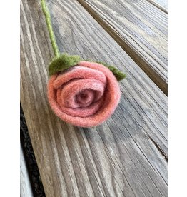 Felt Rose - Dusty Pink. Fair Trade