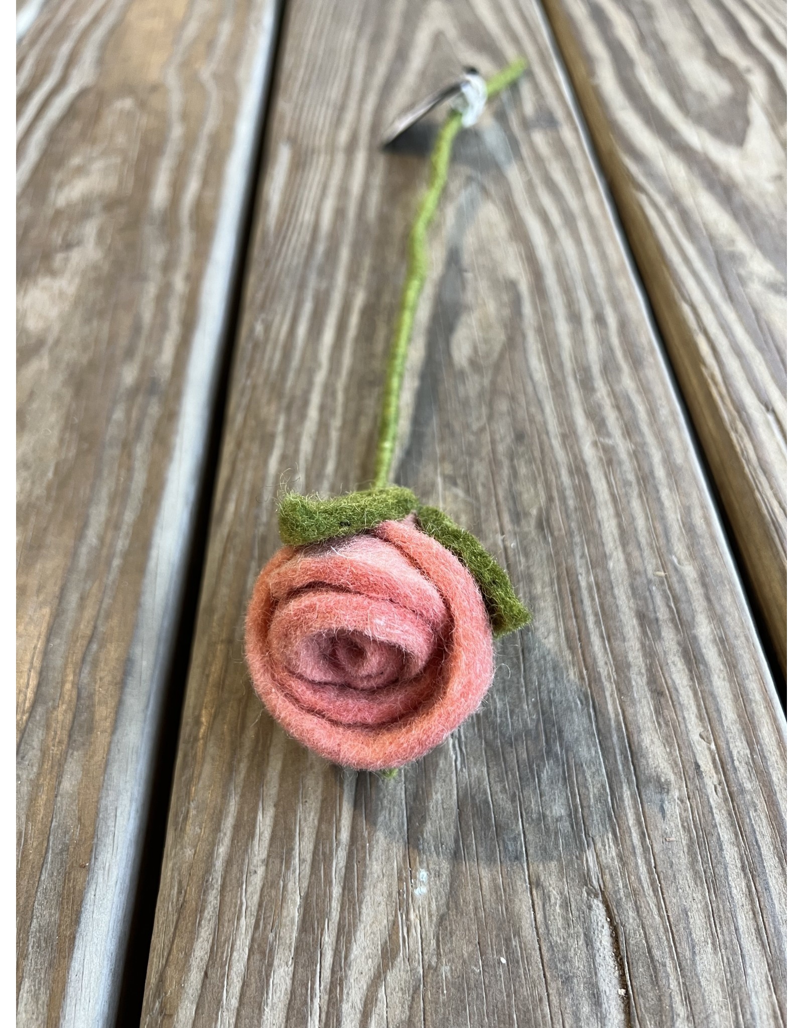 Felt Rose - Dusty Pink. Fair Trade