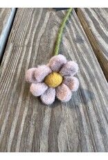 Dusty Pink Felt Anemone