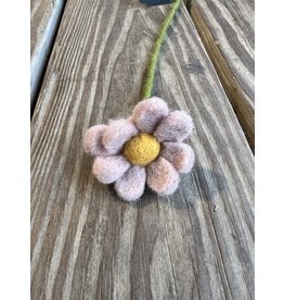 Dusty Pink Felt Anemone