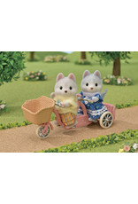 Husky Sister and Brother Tandem Cycling Set - Calico Critters