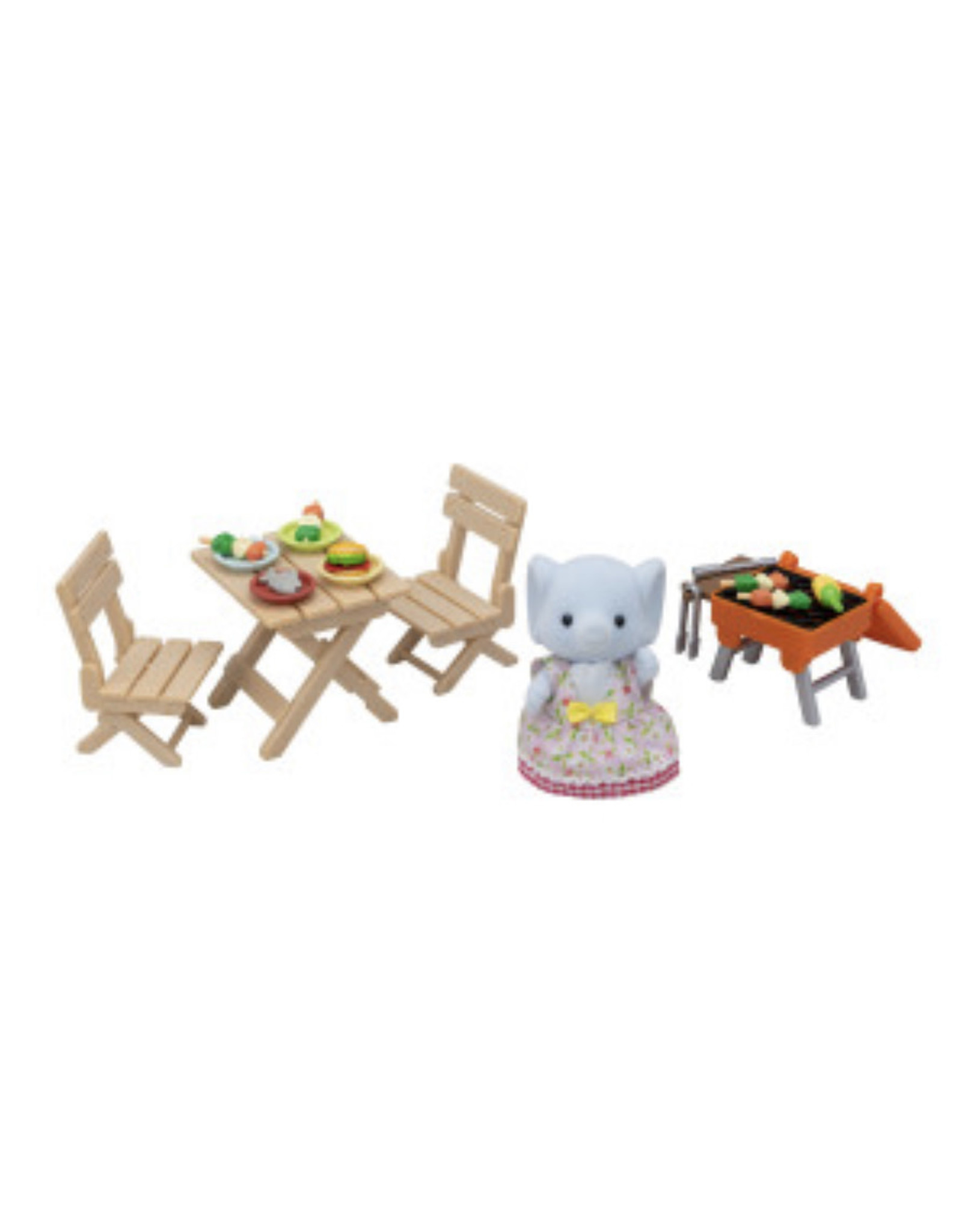 BBQ Picnic Set - Elephant Girl. Calico Critters