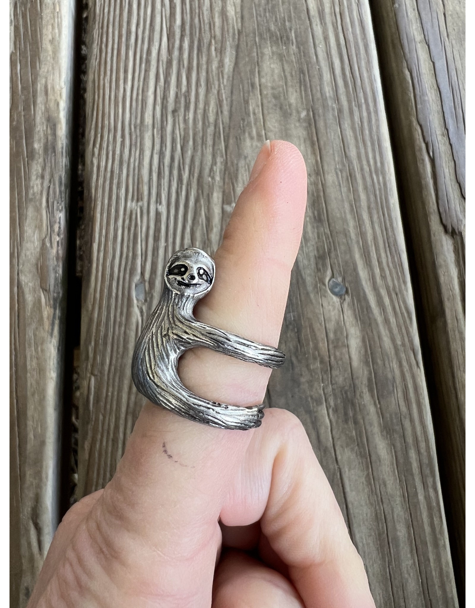 Get a Grip Sloth Metal Charm Ring