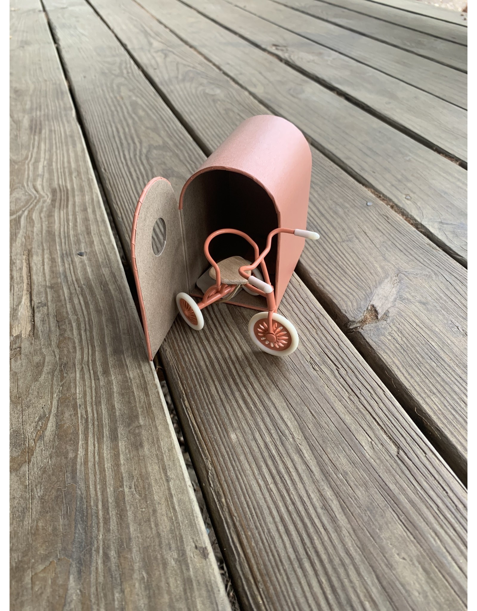 Mouse Tricycle, Coral. 2023 Maileg