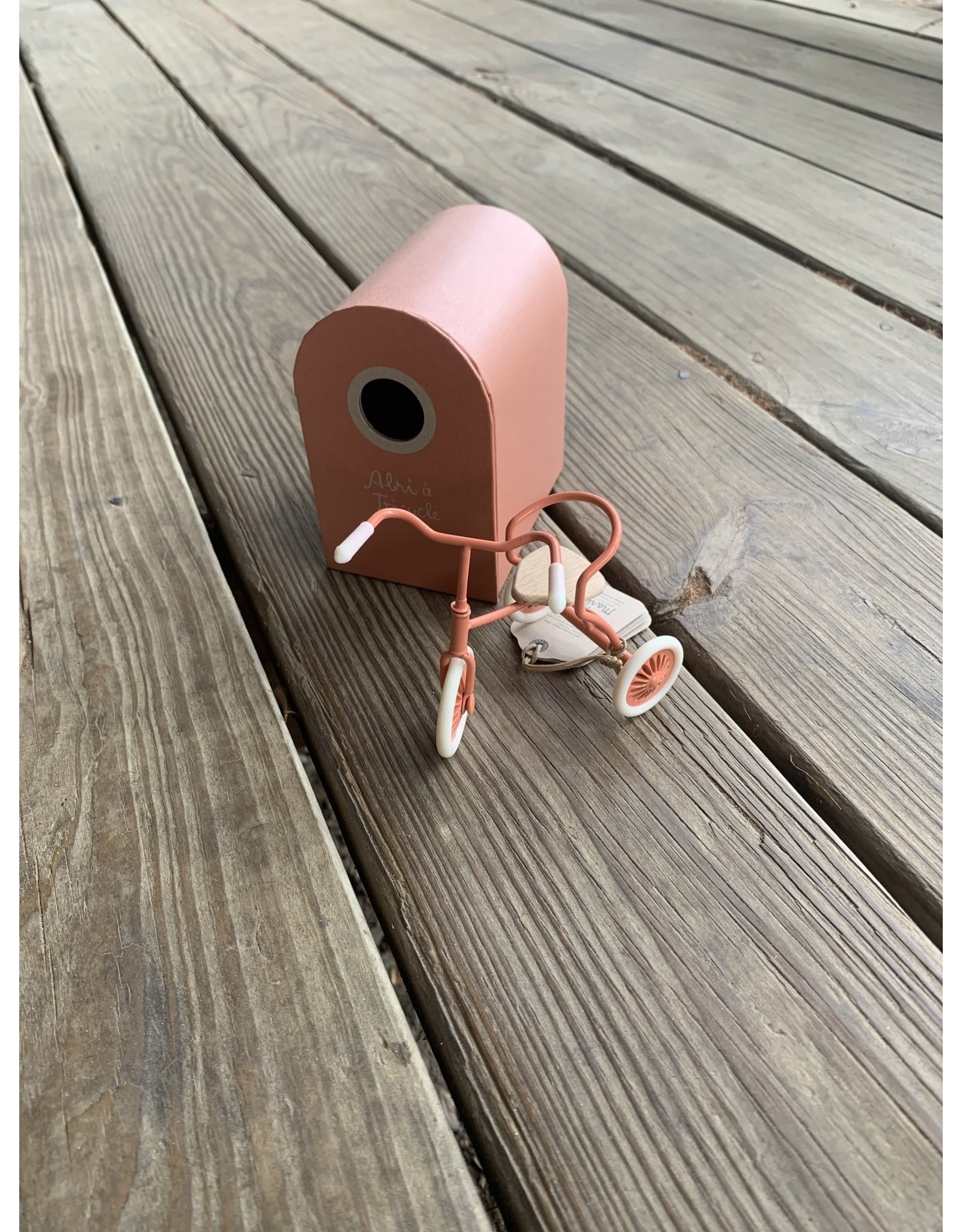 Mouse Tricycle, Coral. Maileg