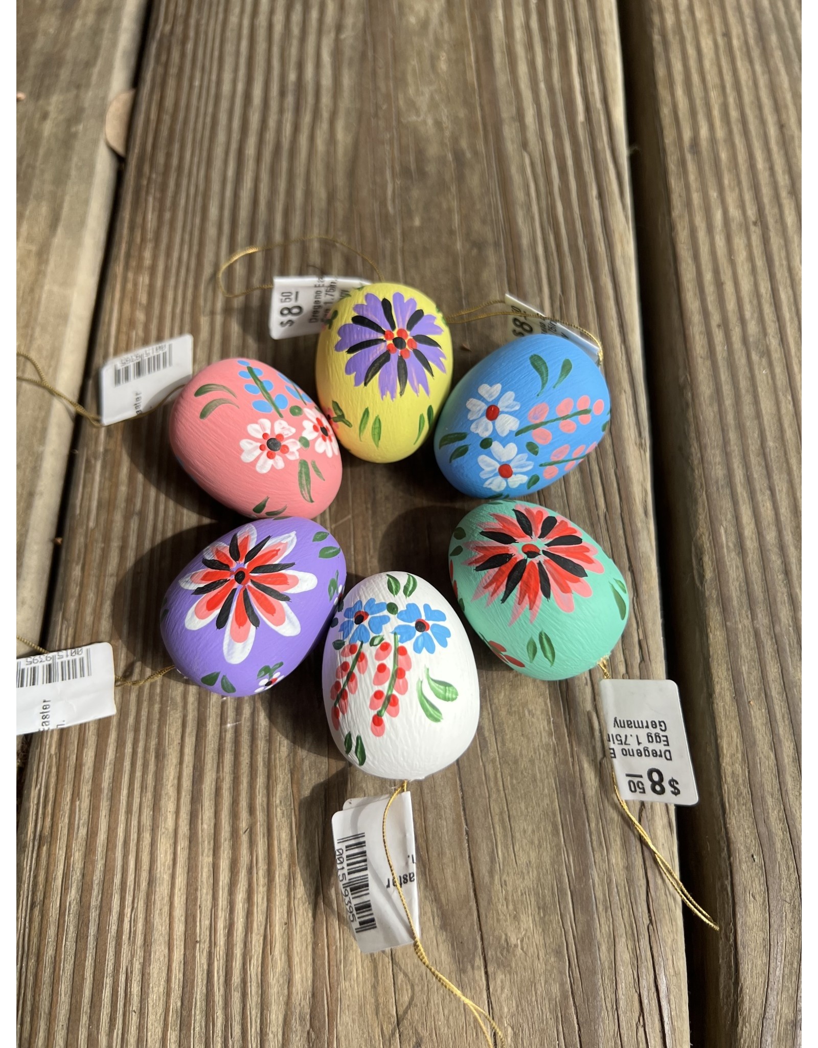 Dregeno Easter Egg 1.75in. Germany. Colors vary