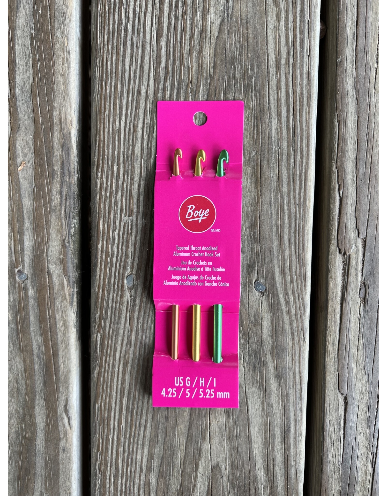 Boye Crochet Hooks Set of 3 - G H I