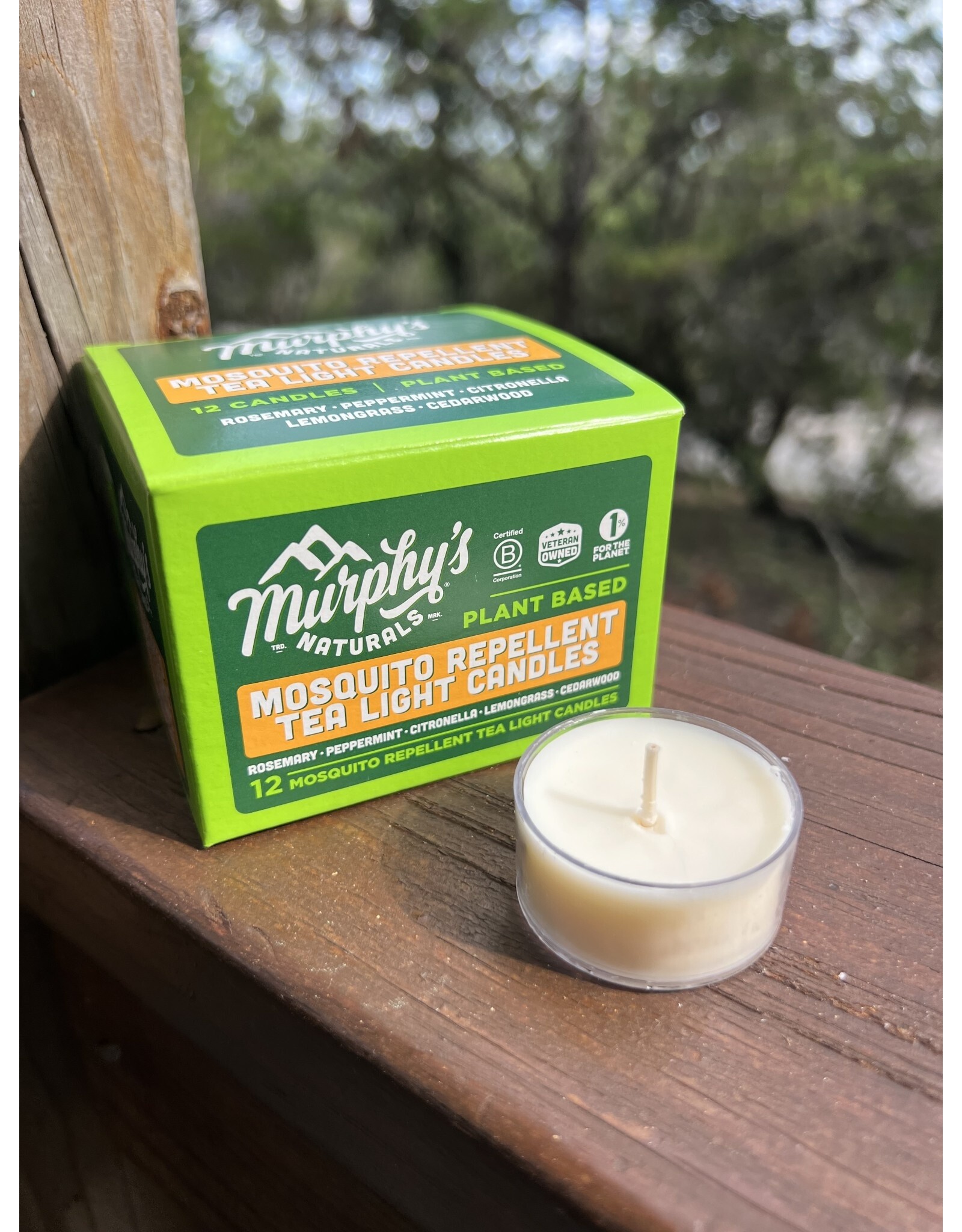 Murphys Naturals Mosquito Repellent Tea Lights - Box of 12