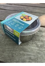 Round Stainless Steel - Clear Silicone Lid 5 oz