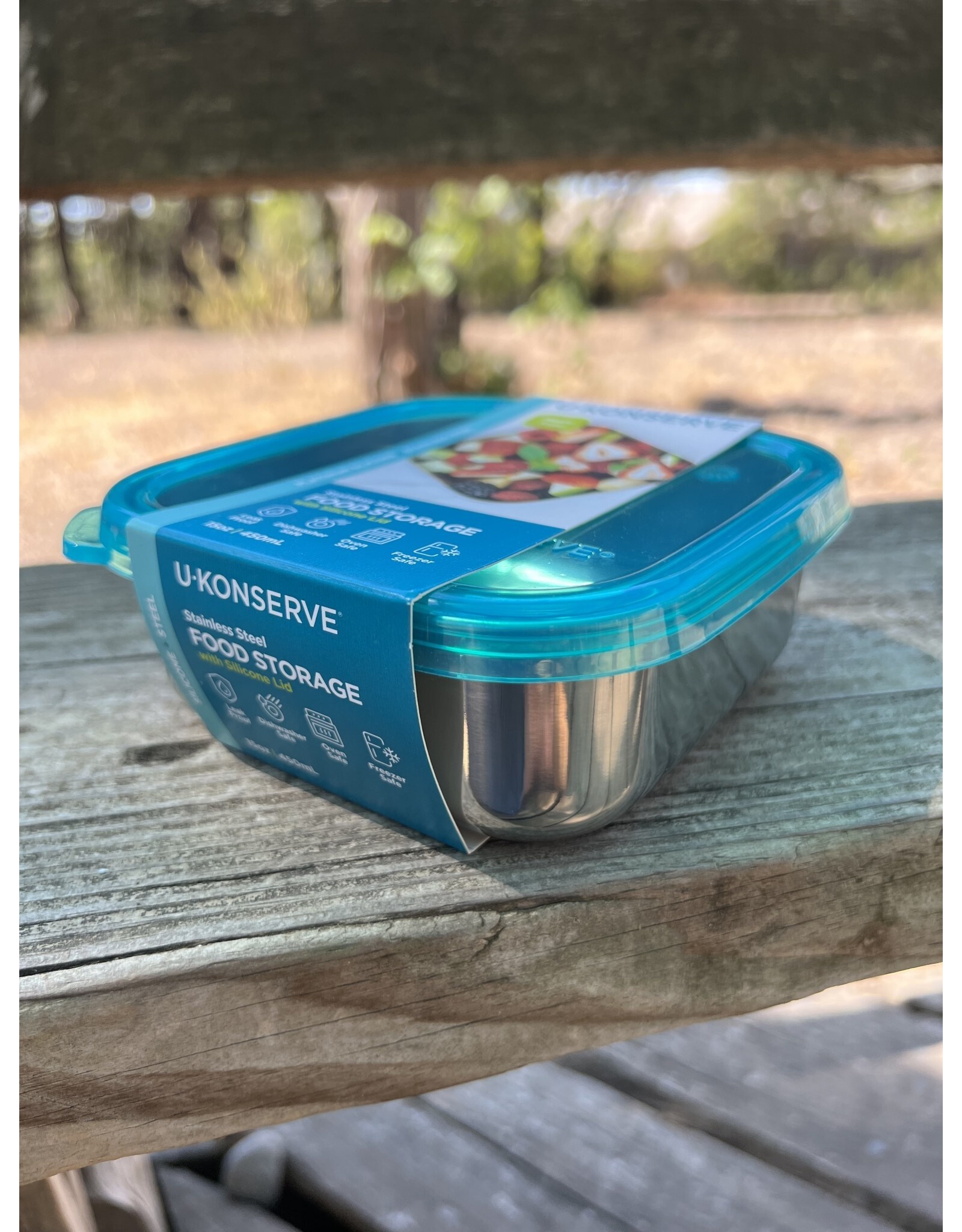To-Go Square Container Island Teal 15 oz
