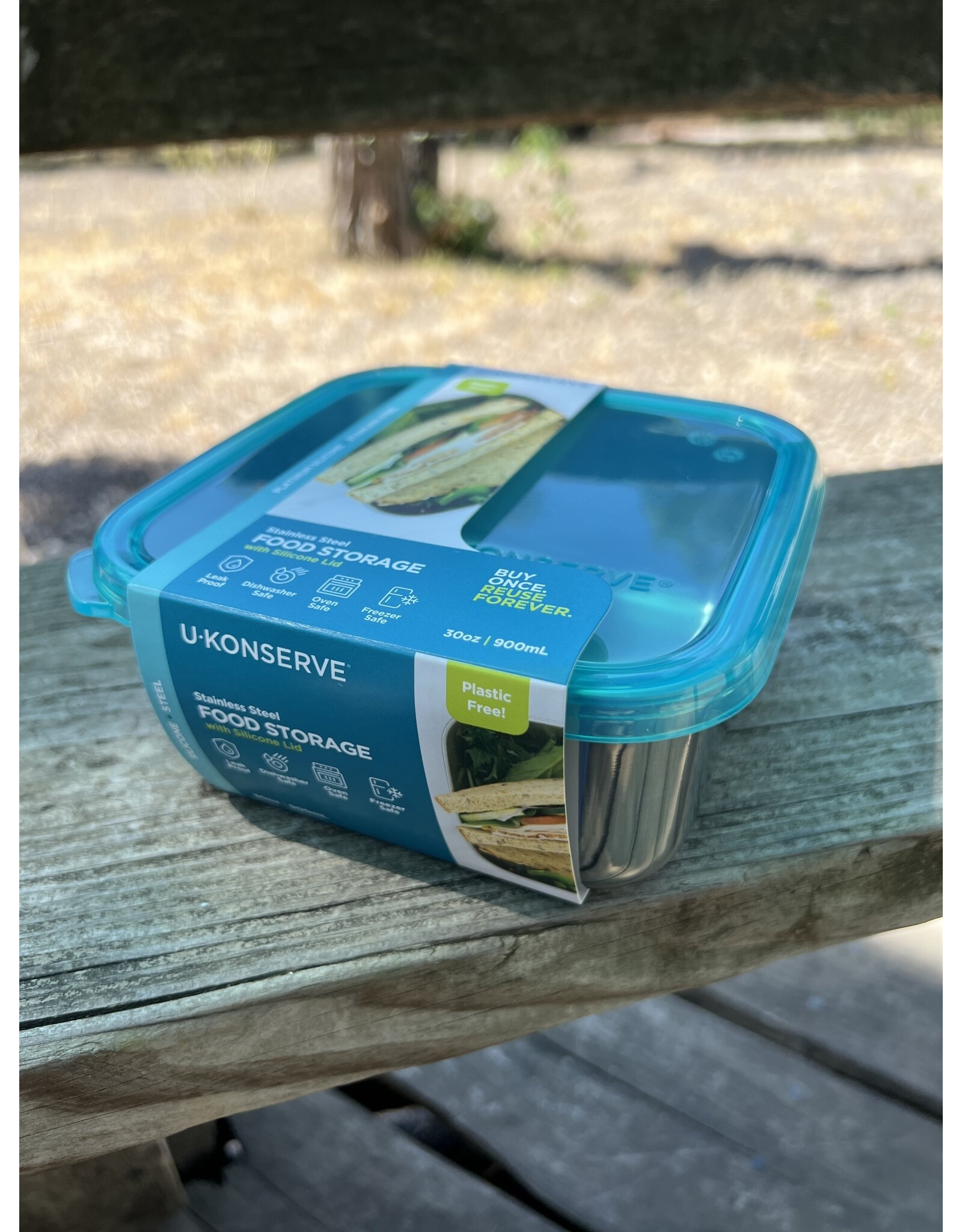 To-Go Square Container Island Teal 30 oz