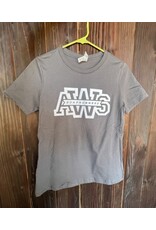 AWS Adult Women’s Gray Relaxed Cotton Short Sleeve T-Shirt