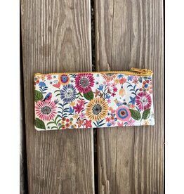 Flower Field Pencil Case - Blue Q