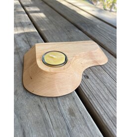 Wooden Photo Holder with Tealight