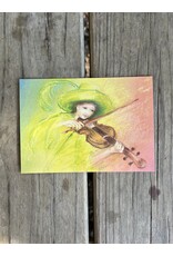 Play the Violin Postcard - Marjan van Zeyl