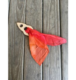 Rocket Maple Teether with Mini Fire Silk